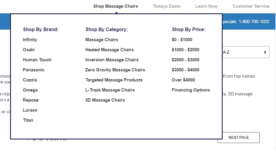 Massage Chair Shopping