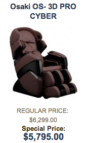Osaki OS-3D Massage Chair